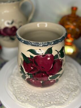 Vintage Apple Stoneware crock